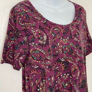 NWOT LuLaRoe Perfect T women’s size M paisley hippie boho